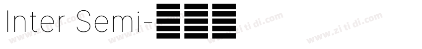 Inter Semi字体转换